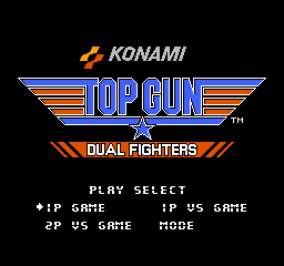 Top Gun - Dual Fighters (Japan) Title Screen
